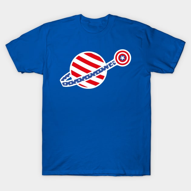 Stars and Stripes and Shield T-Shirt by DCLawrenceUK